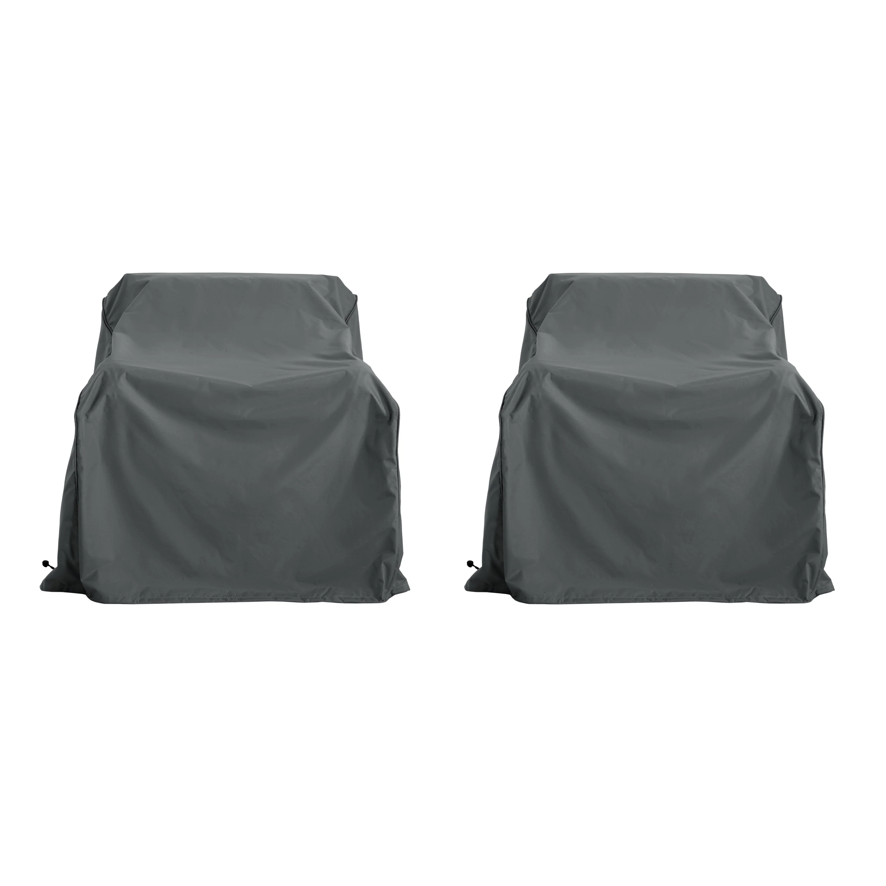 Eclate Sauqre Water Resistant Outdoor Patio Club Chair Covers, Set of 2 - furnishings