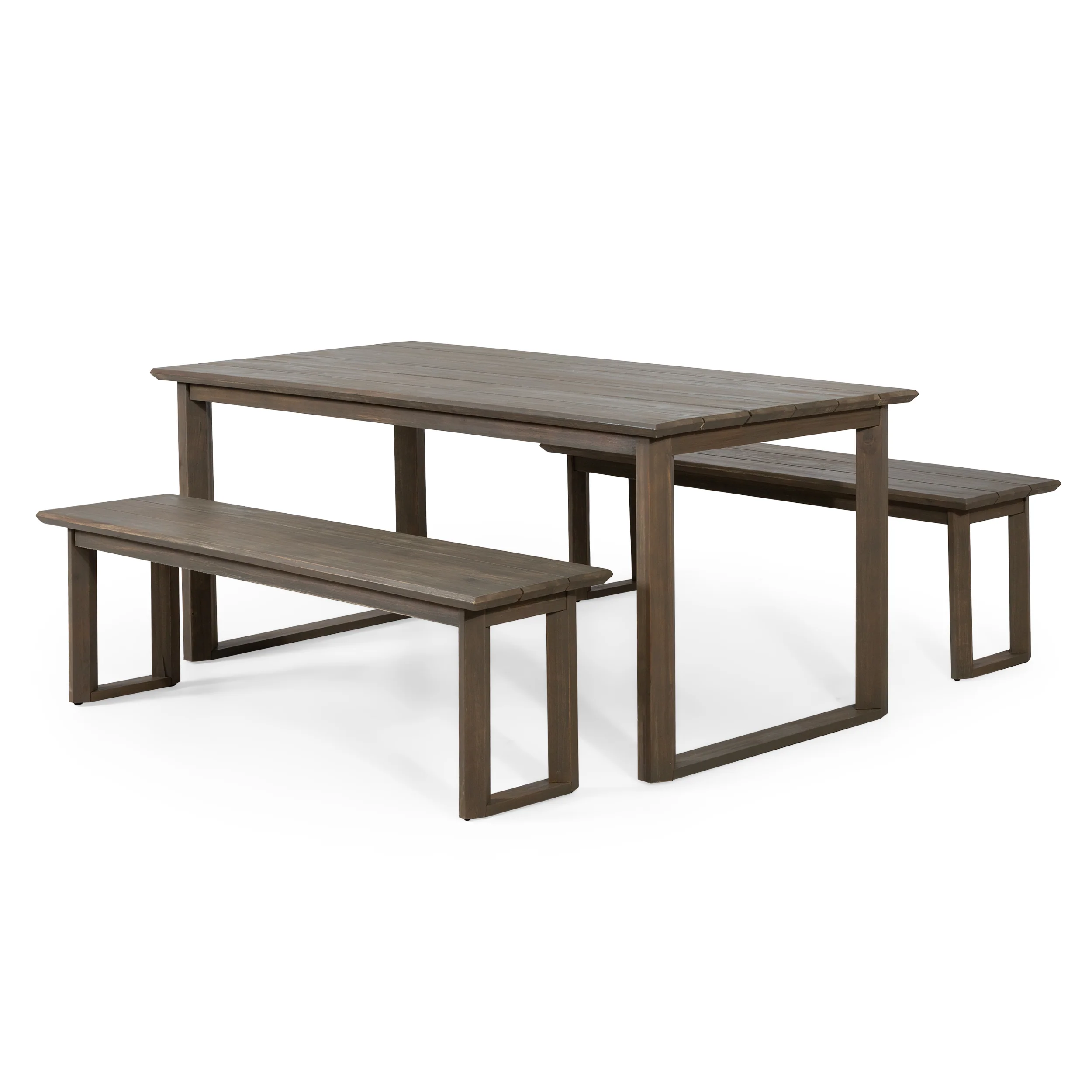 Conifer Outdoor Acacia Wood 3 Piece Picnic Set - furnishings