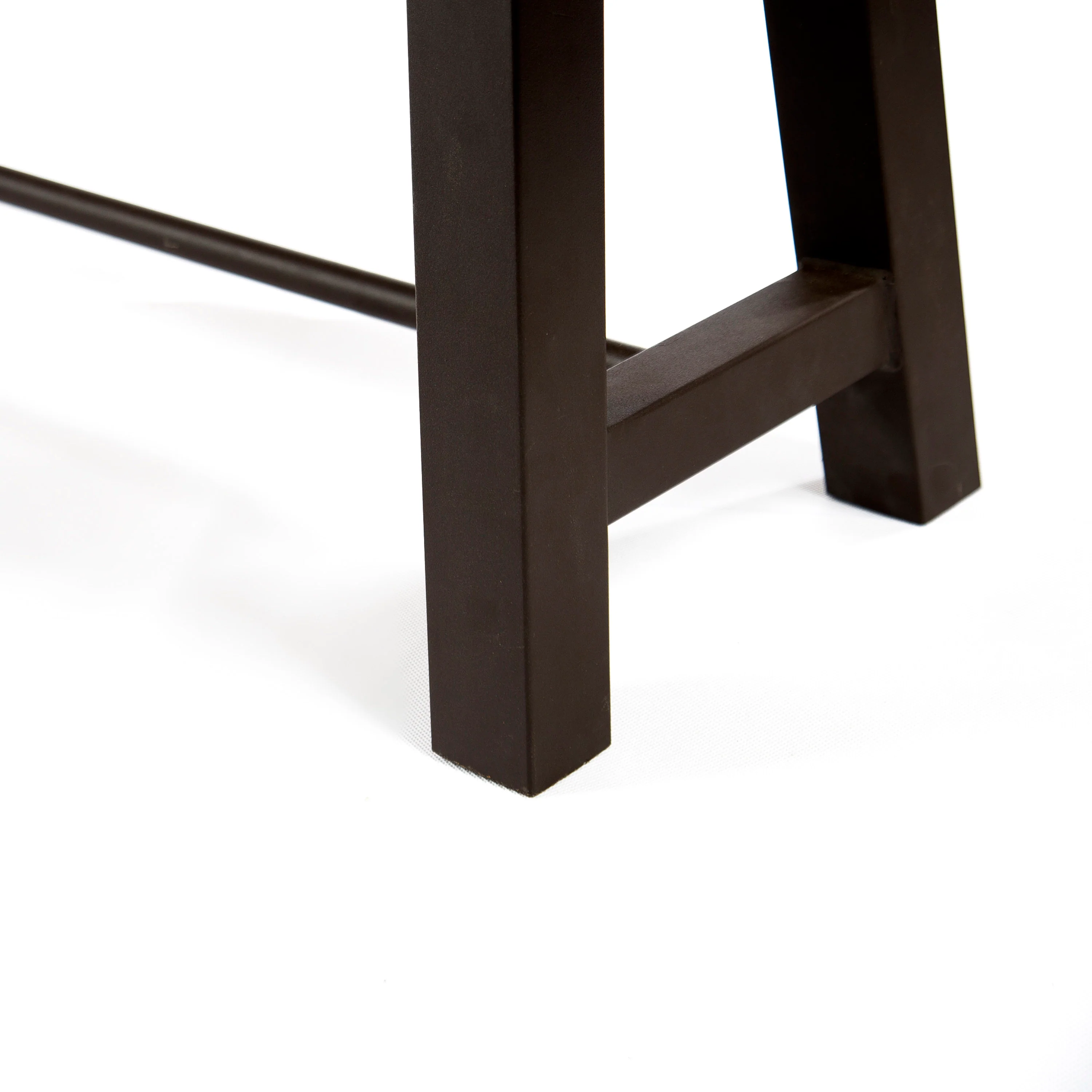 Rosario Outdoor Acacia Wood Dining Benches, Set of 2, Teak and Rustic Metal - furnishings