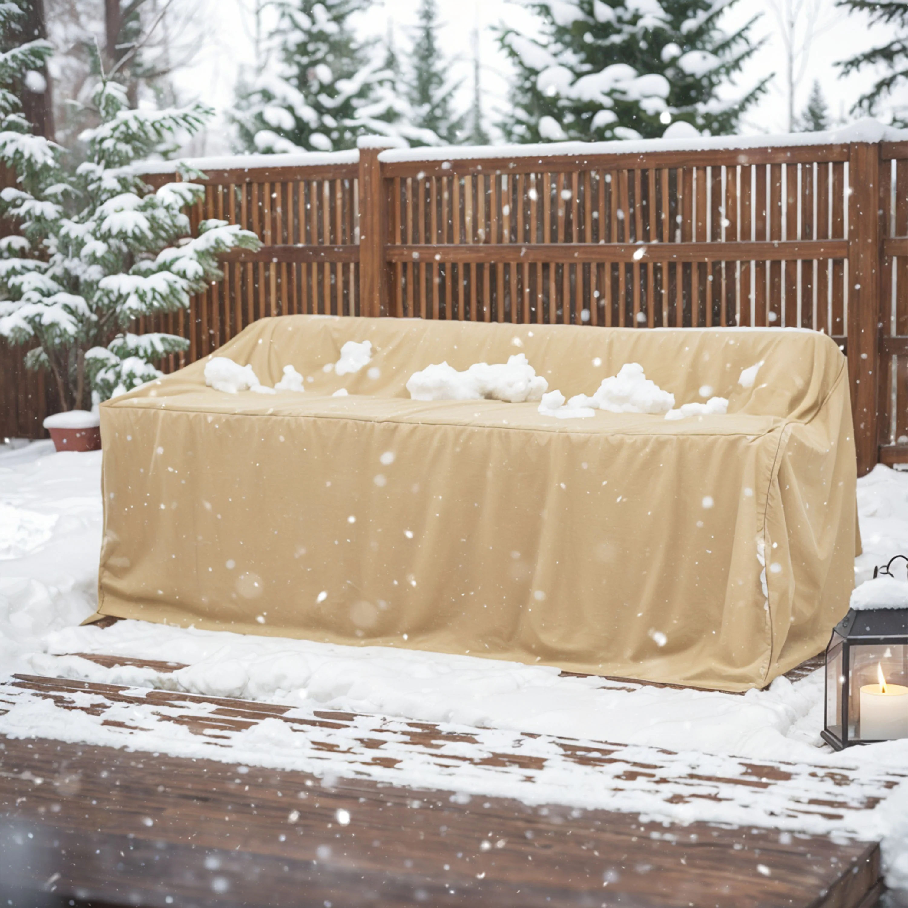 Lunaris Outdoor Patio Rectangle 3-seater Sofa Cover - furnishings