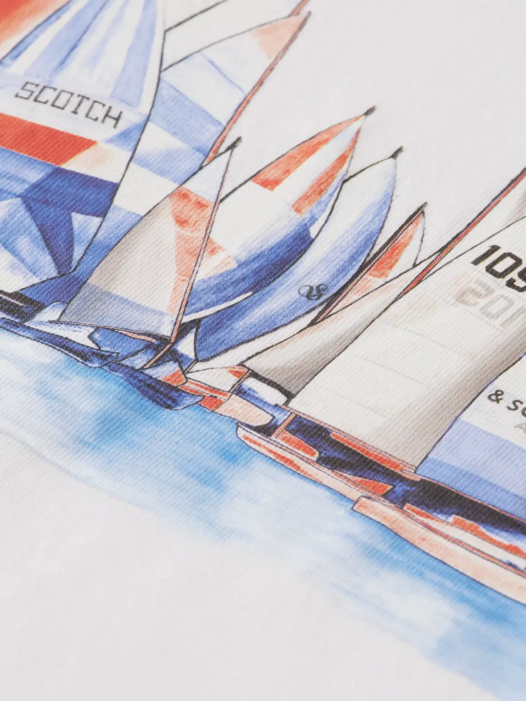 Relaxed-fit artwork Dip-dyed T-shirt in Organic Cotton