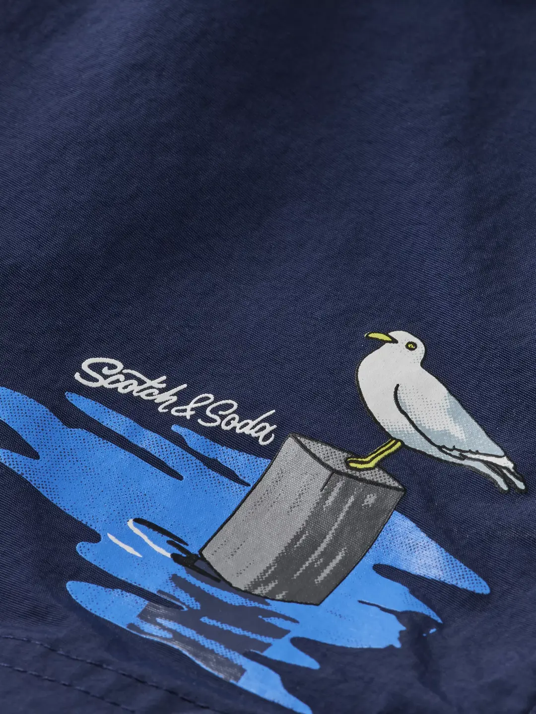 Short-length - placed artwork swimshorts