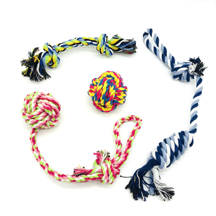 Dog Rope Toys for Aggressive CHEWERS Set of 12 Nearly Indestructible Dog Toys
