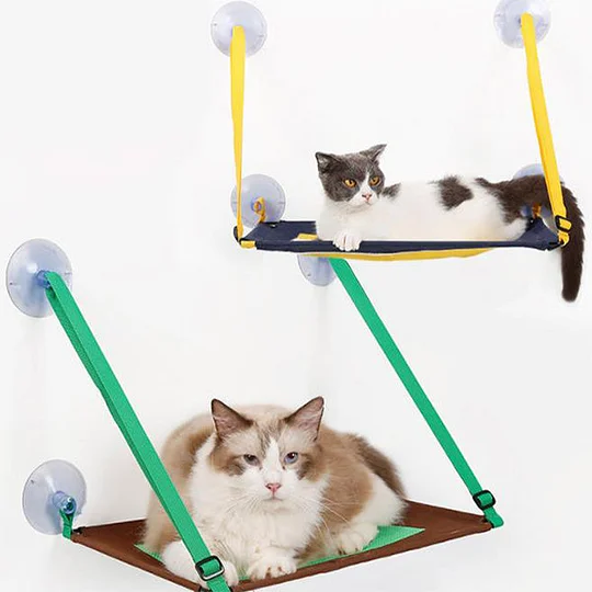 Coconut tree pattern sucker cat hammock