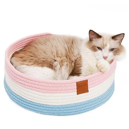 Cotton Braided Cat Bed