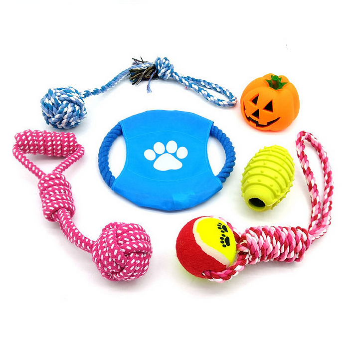 Dog Rope Toys for Aggressive CHEWERS Set of 12 Nearly Indestructible Dog Toys