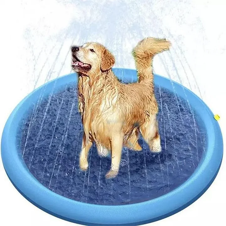 75in Sprinkler Cooling Play Mat For Dogs - Splash Sprinkler Pad for Dogs Kids