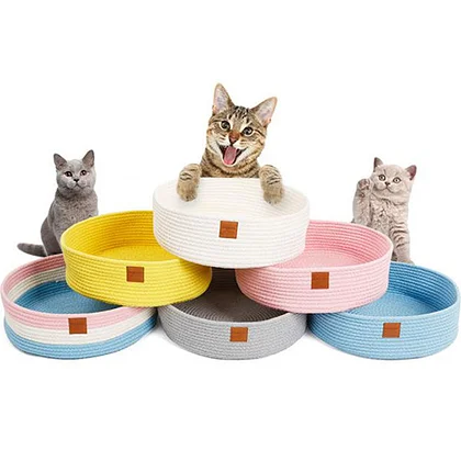 Cotton Braided Cat Bed
