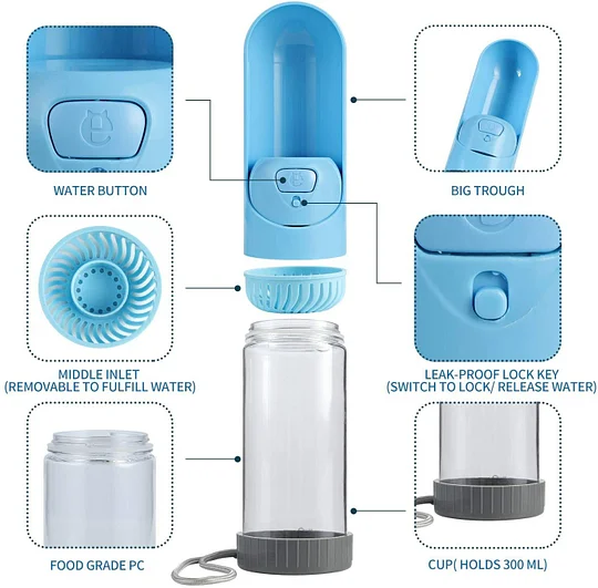 Portable Smart Pet Water Bottle