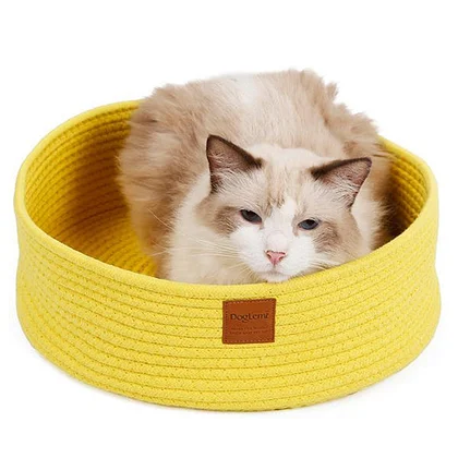 Cotton Braided Cat Bed