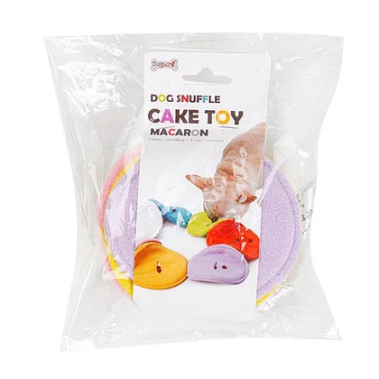 Macaron sniffing dog toys