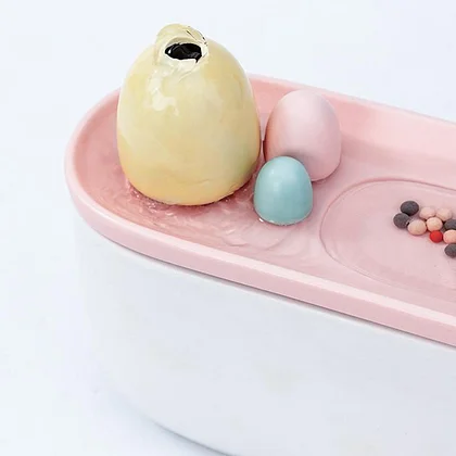 Forest Series Ceramic Cat Drinking Fountain