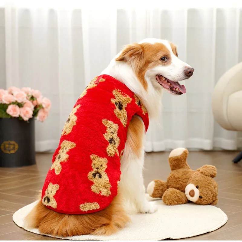 **Plush Bear Dog Sweater – Warm Winter Jacket (3XL-6XL)**