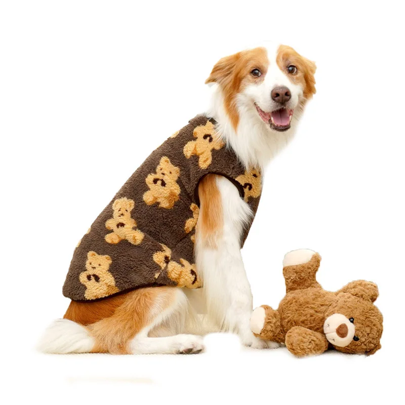 **Plush Bear Dog Sweater – Warm Winter Jacket (3XL-6XL)**