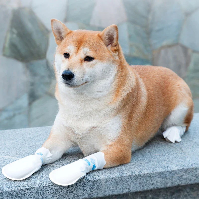 20pcs Pet Dog Disposable Shoe Covers