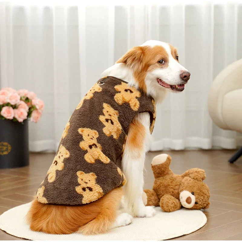 **Plush Bear Dog Sweater – Warm Winter Jacket (3XL-6XL)**