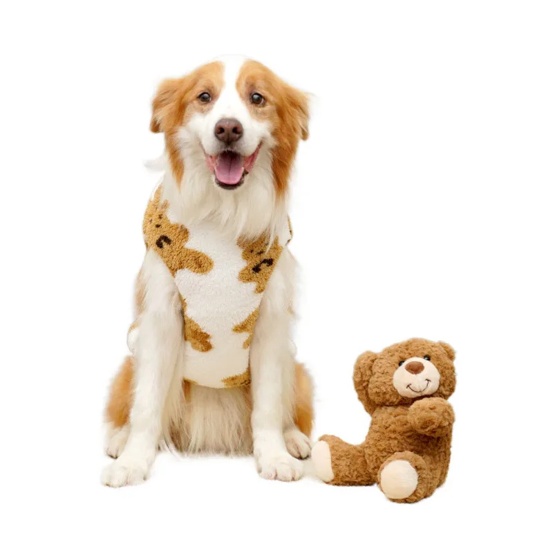 **Plush Bear Dog Sweater – Warm Winter Jacket (3XL-6XL)**