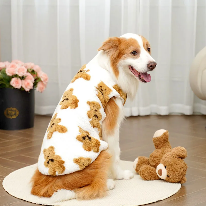 **Plush Bear Dog Sweater – Warm Winter Jacket (3XL-6XL)**