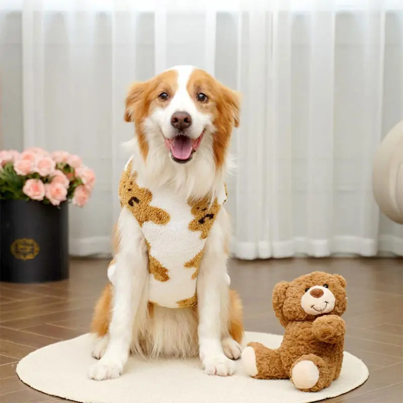 **Plush Bear Dog Sweater – Warm Winter Jacket (3XL-6XL)**