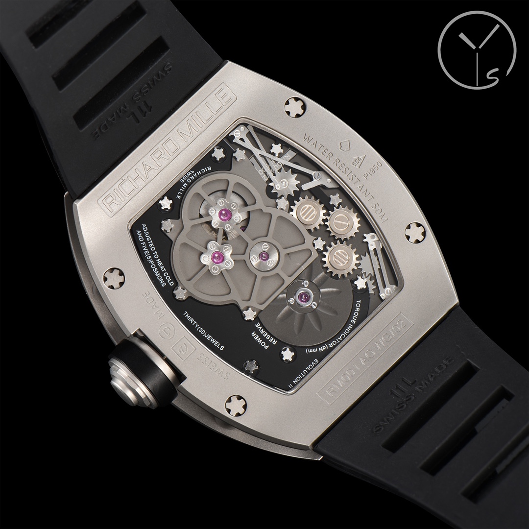 Replica Richard Mille RM001 Super Clone Tourbillon – Best Titanium Skeleton Watch