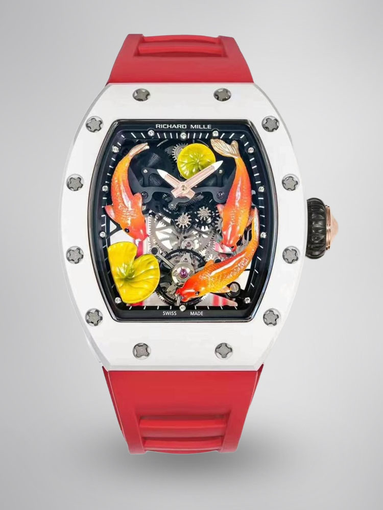Best Swiss Replica RICHARD MILLE RM S10 Koi Tourbillon Watch