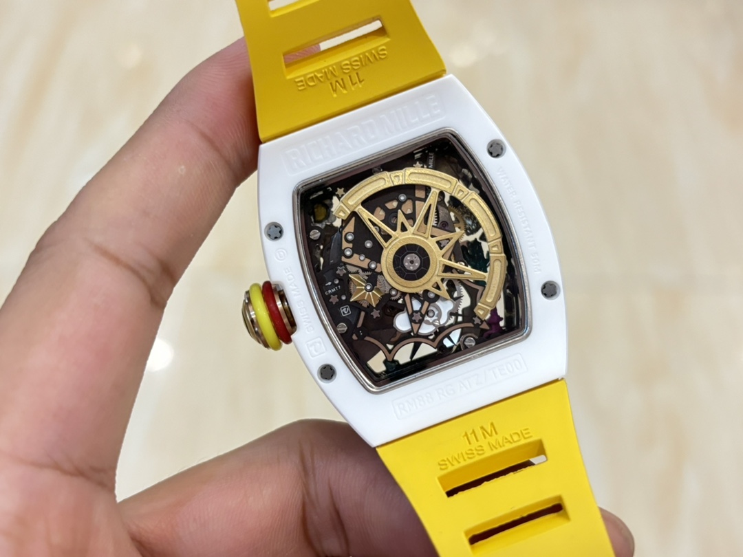 Replica Richard Mille RM 88 Smiley Tourbillon Watch with Gold Smiley Dial