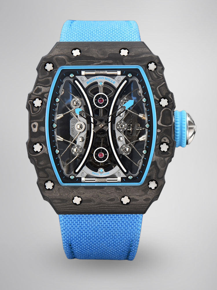 Richard Mille RM53-01 Tourbillon Replica Men's Watch Carbon Fiber Case