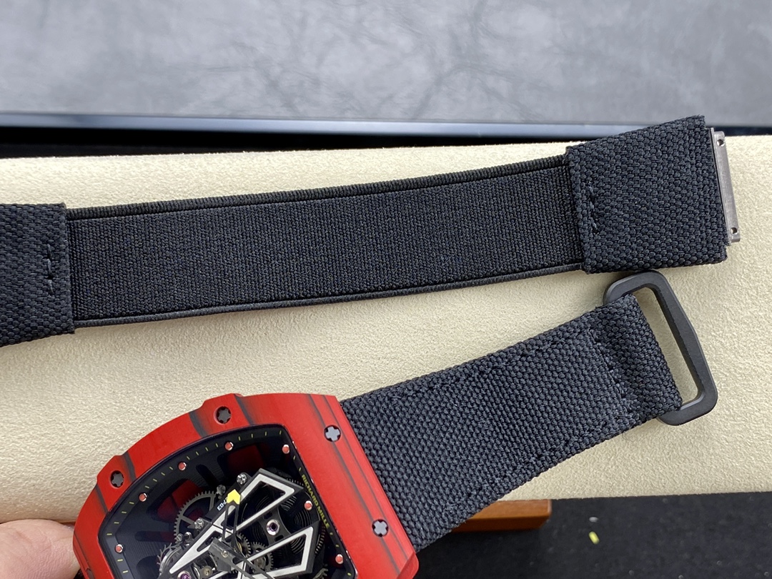 Swiss Replica Richard Mille RM27-03 41mm Red Matador Skeleton Dial Carbon Fiber Case