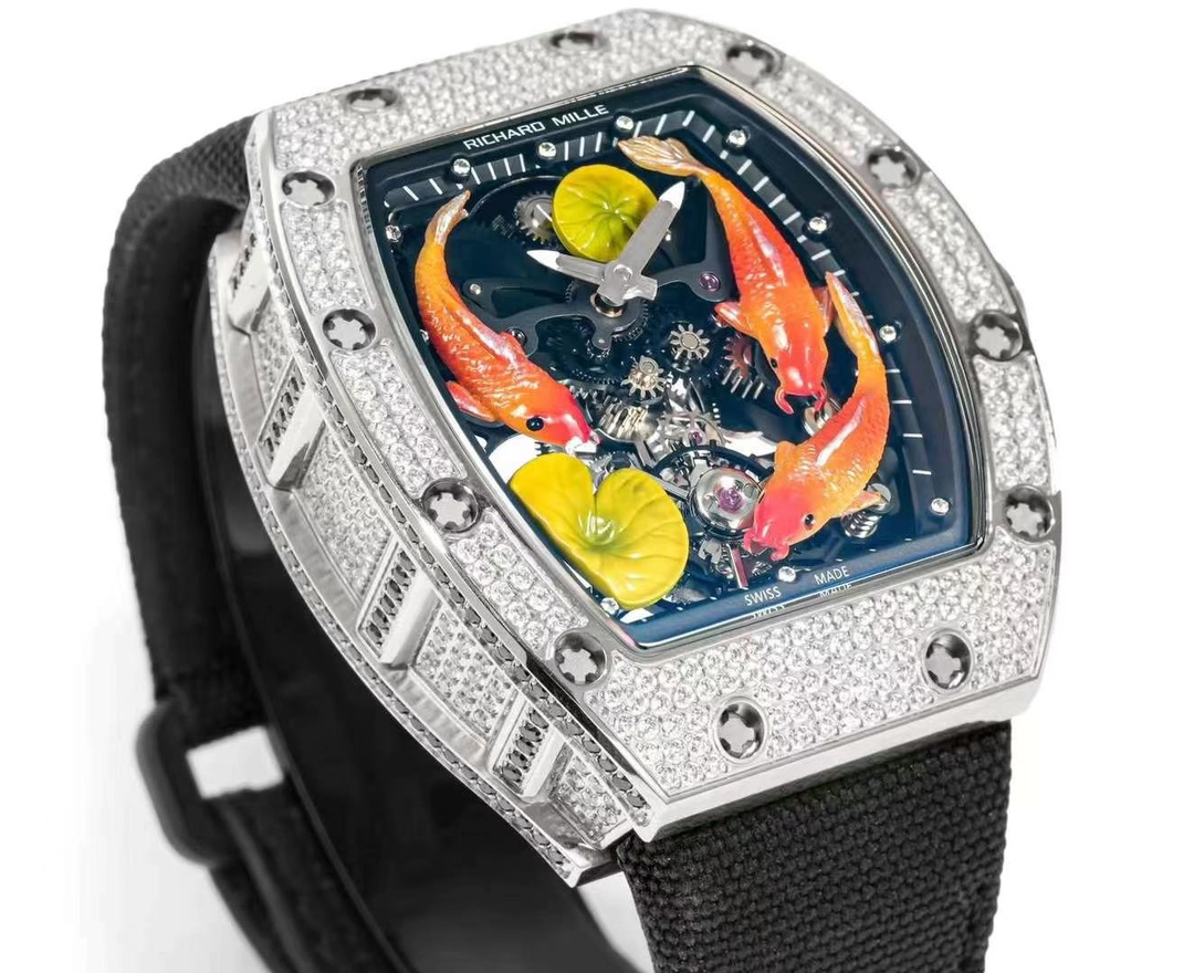 Best Richard Mille RM S10 Koi Tourbillon Replica Watch – Swiss Movement