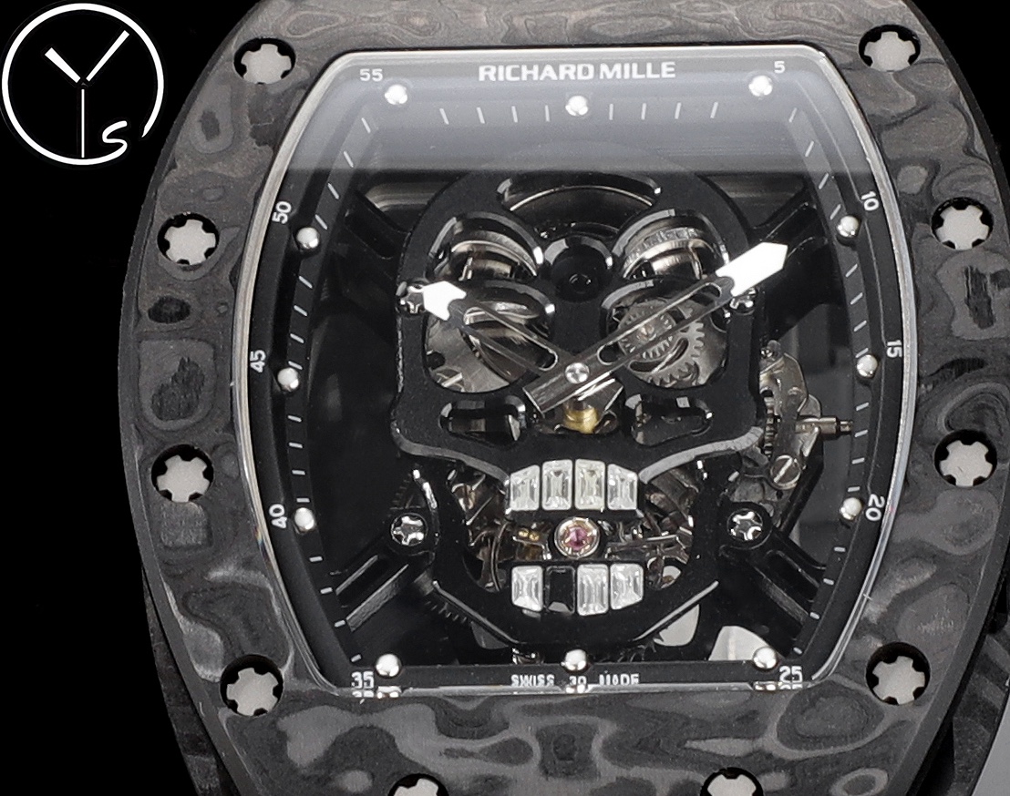 Richard Mille RM52-01 Replica Skull Tourbillon Carbon Fiber Camouflage