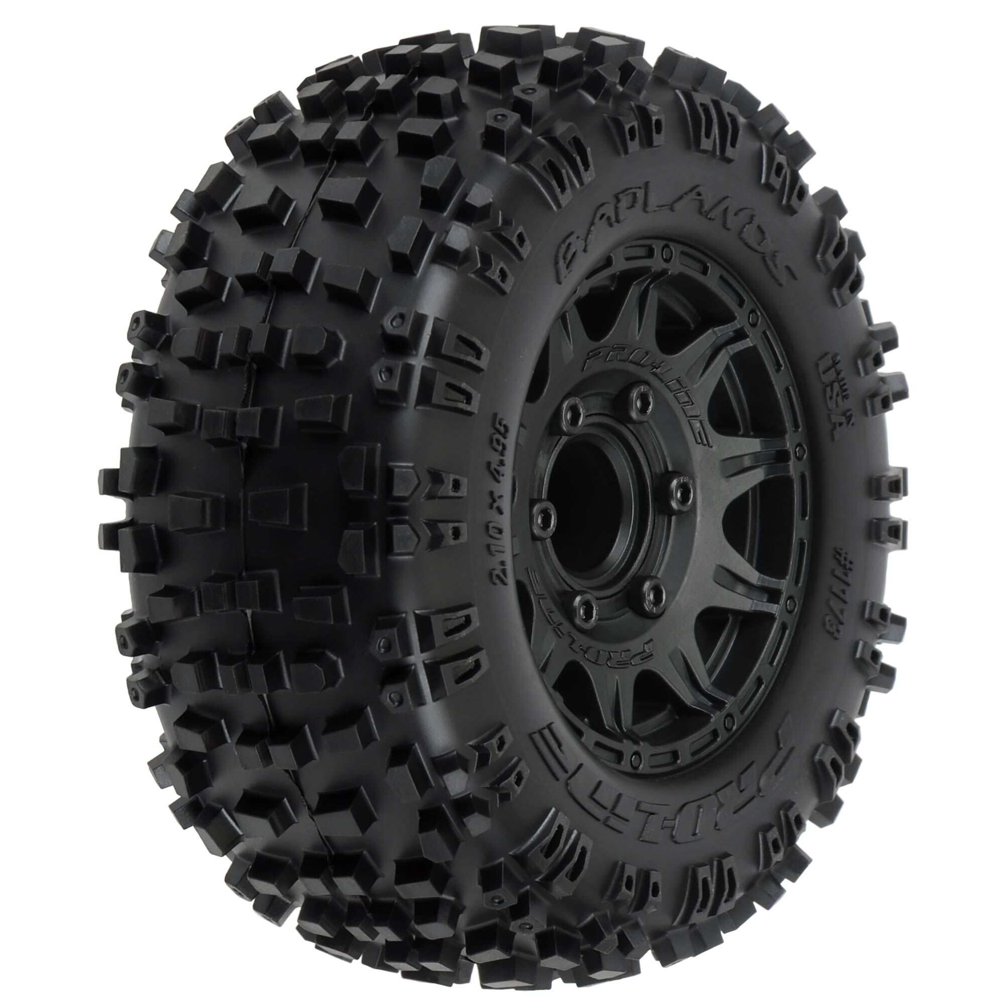 Pro-Line Racing 1/10 Badlands F/R 2.8" MT Tires Mounted 12mm/14mm Black Raid (2)