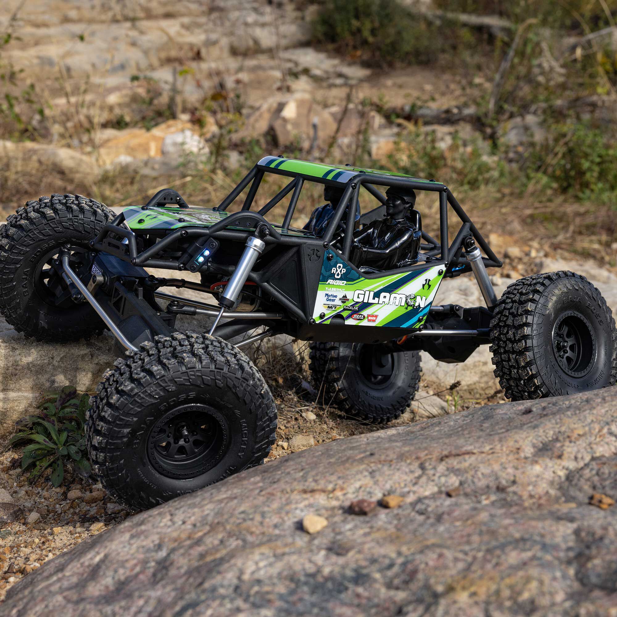 Axial 1/8 AXP8 Gilamon 2.2 4X4 RTR Brushed Trail Buggy, Green