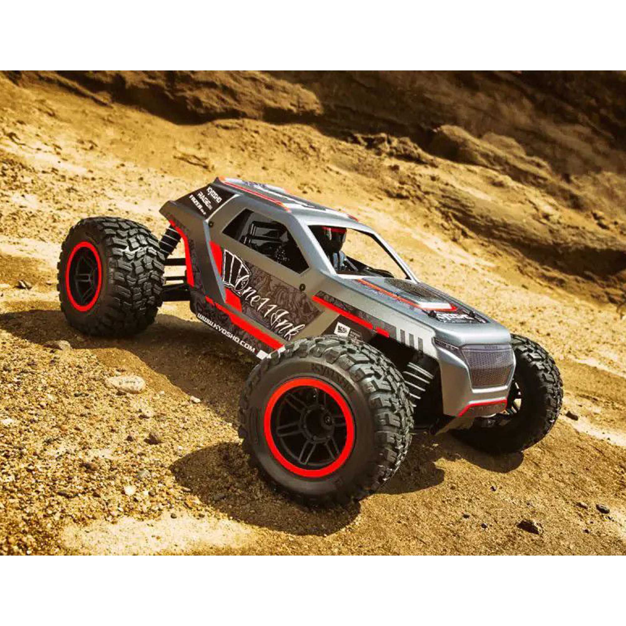 Kyosho 1/10 Fazer Mk2 Rage 2.0 4x4 Monster Truck RTR, Red