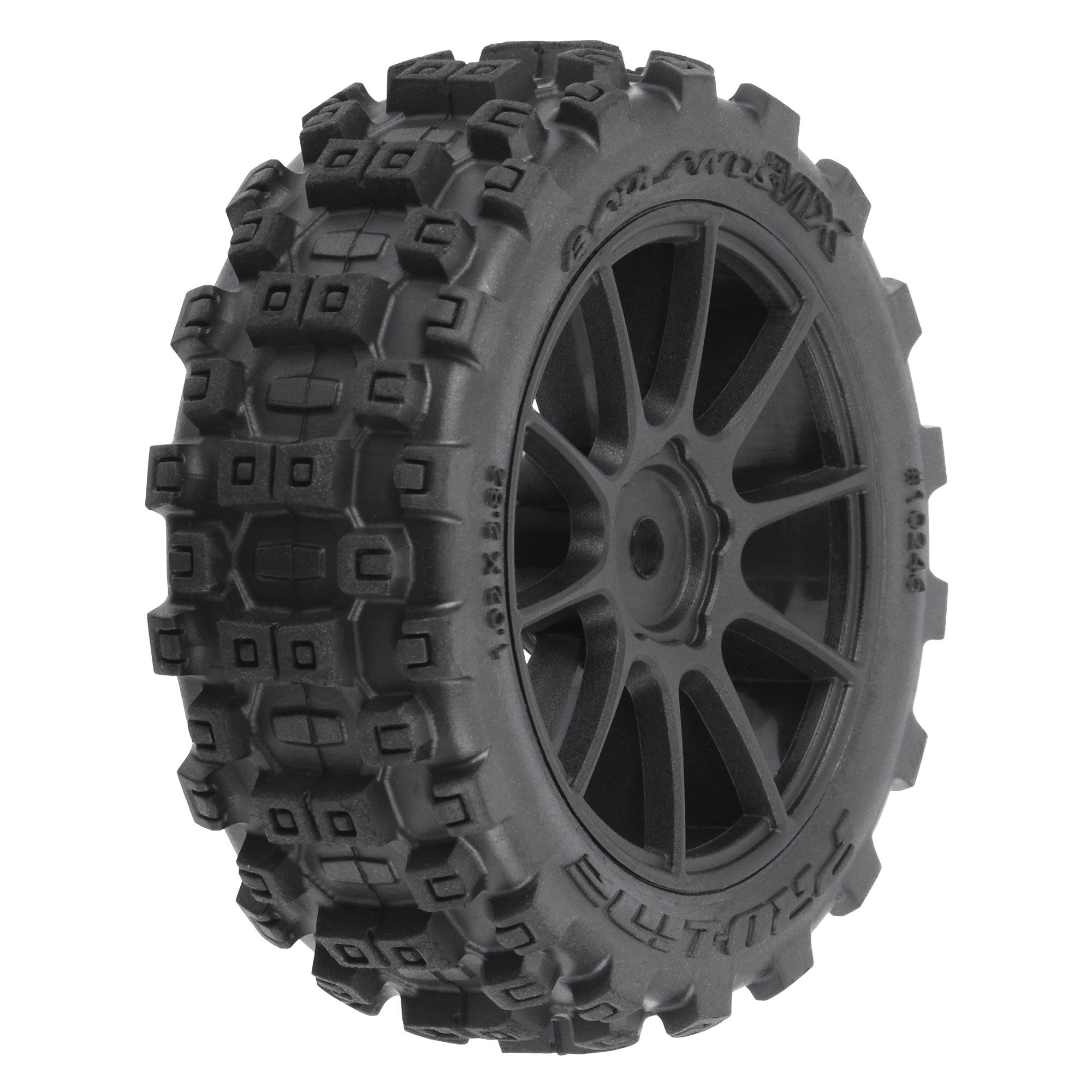Pro-Line Racing Badlands MX 1.9" Buggy Tires MTD Mach-10 Black Wheels: Typhon GROM