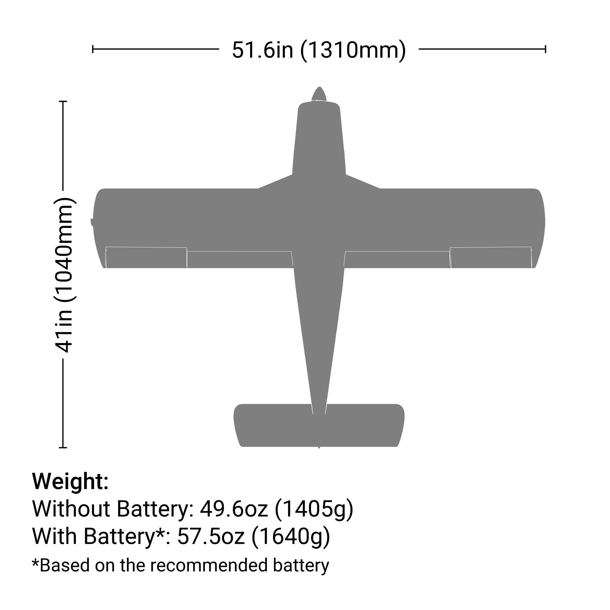 E-flite Cherokee 1.3m BNF Basic with AS3X and SAFE Select