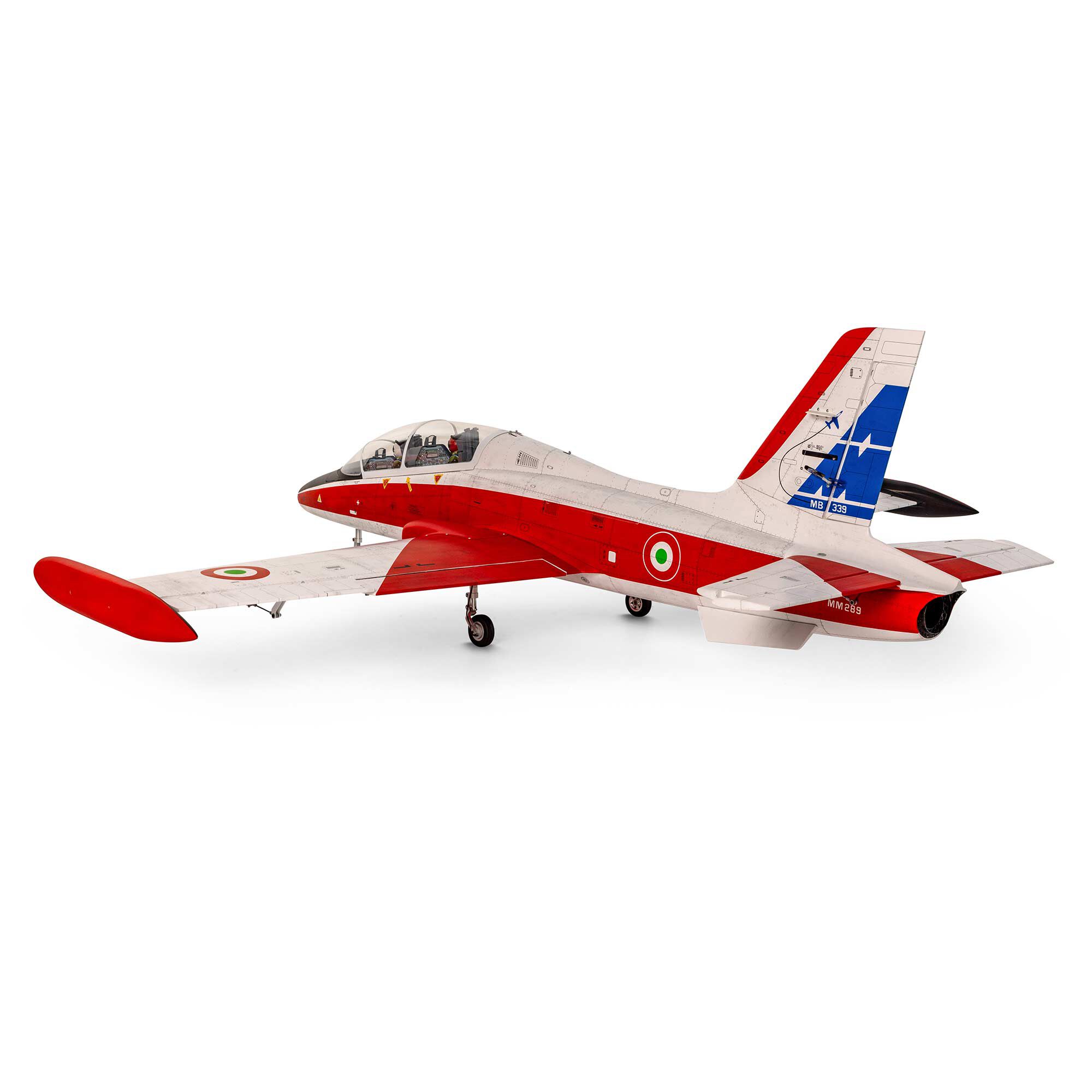 Hangar 9 Aermacchi MB-339 60-86N Scale Military Turbine Jet ARF, 84" with KingTech K-86G4+ Turbine Combo