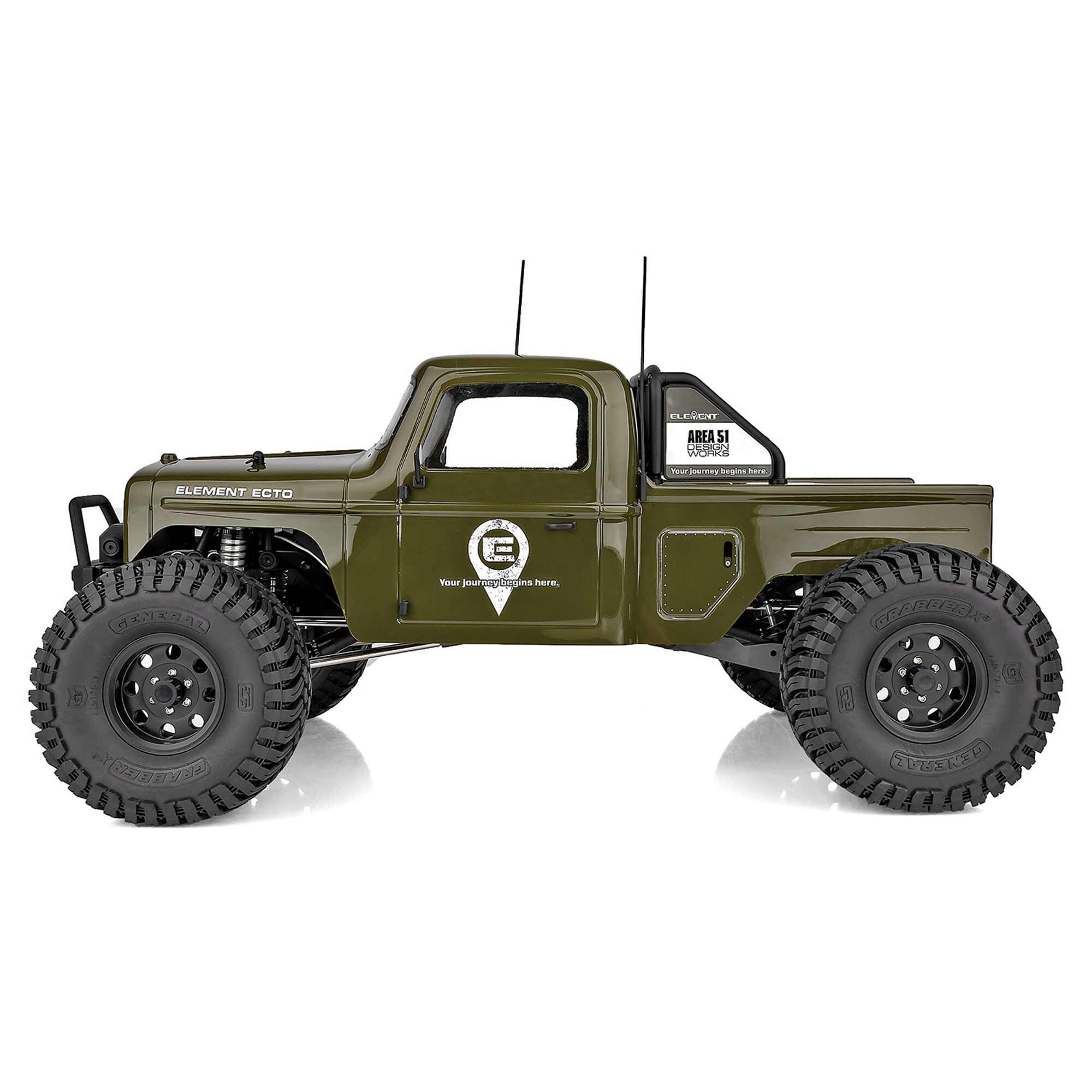 Team Associated 1/10 Enduro Ecto 4X4 Trail Truck RTR, Green