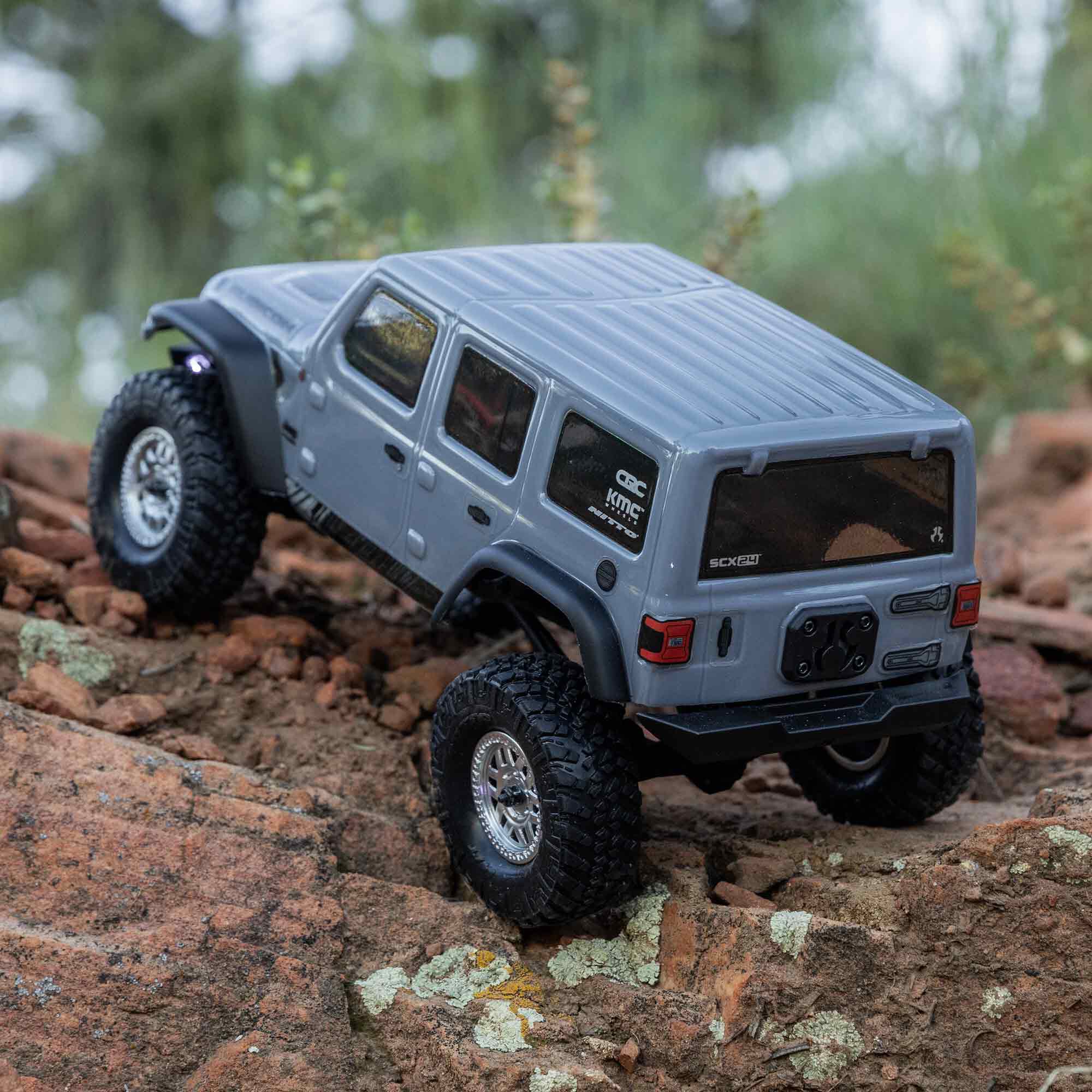 Axial 1/24 SCX24 2019 Jeep Wrangler JLU CRC 4X4 RTR Brushed Rock Crawler (Battery & Charger Included), Gray