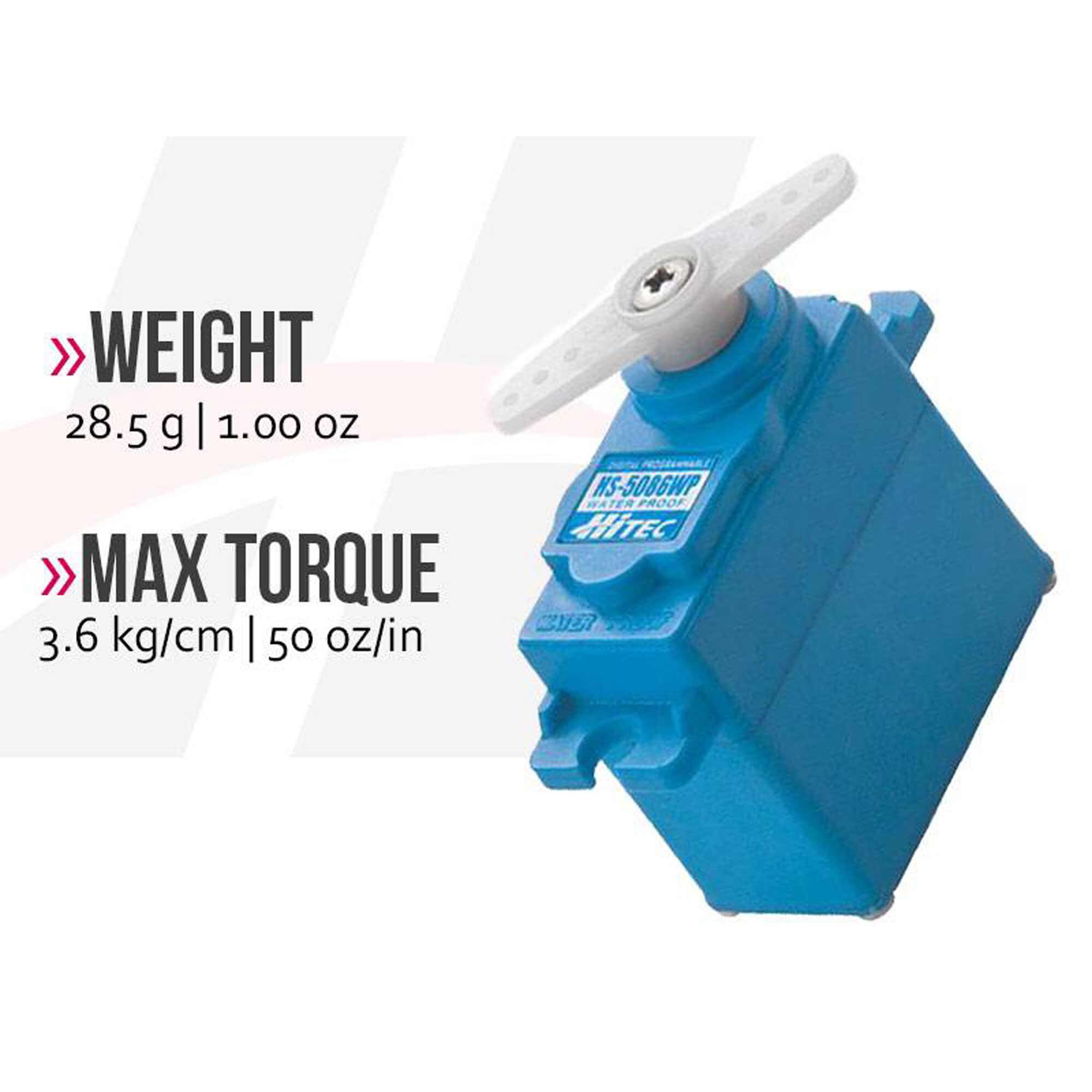 Hitec RCD Inc. HS-5086WP Micro Digital Waterproof Metal Gear Servo