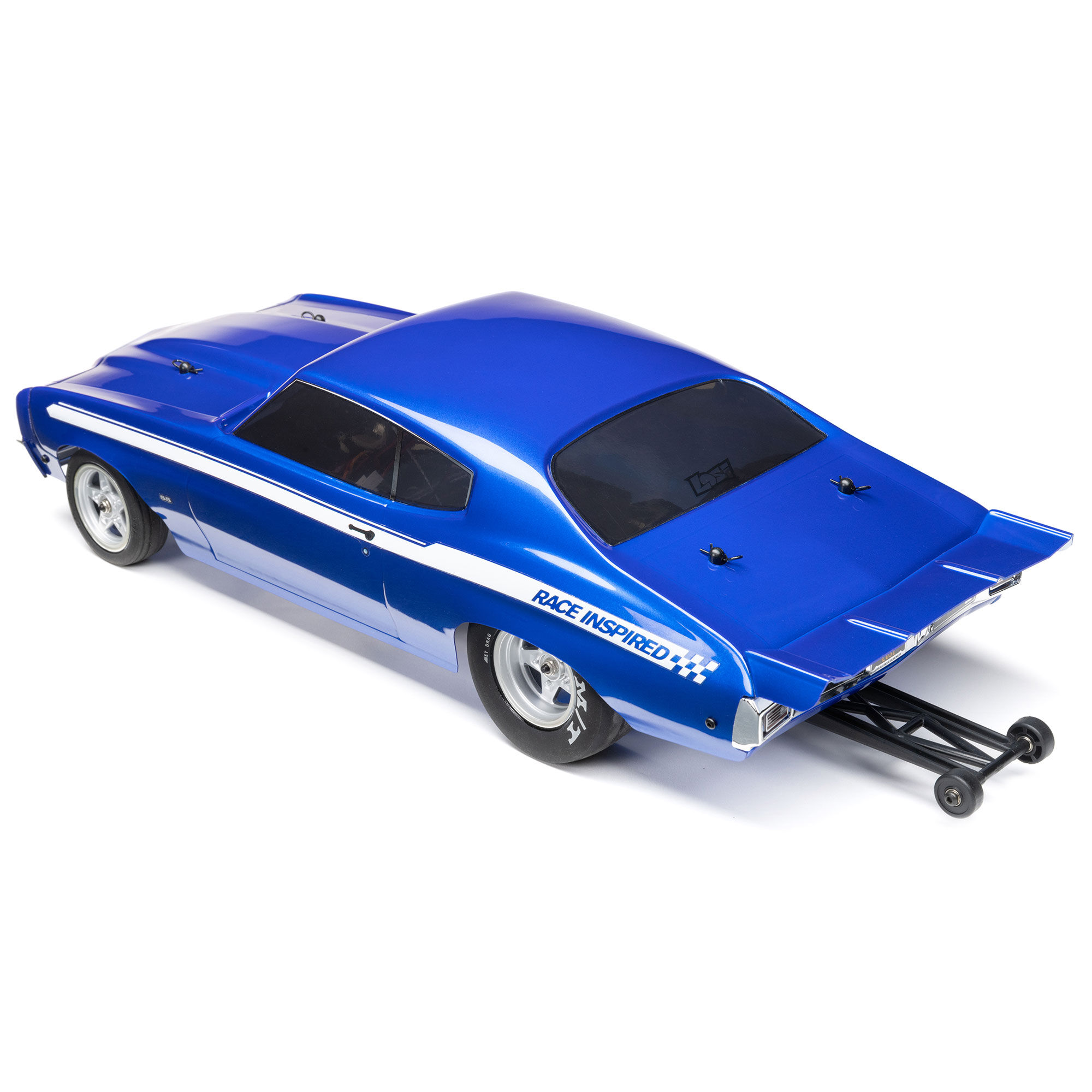 Losi 1/16 Mini 1970 Chevy Chevelle 2S 2WD RTR Brushless No Prep Drag Car (Battery & Charger Included), Blue
