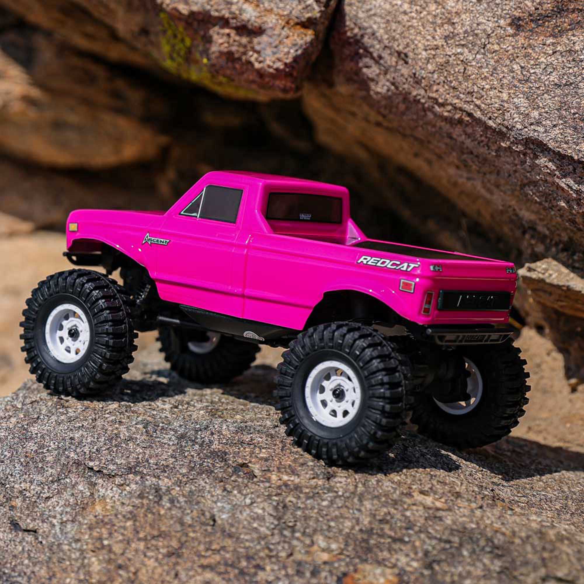 Redcat Racing 1/18 Ascent-18 4x4 Brushed Electric Rock Crawler RTR, Pink