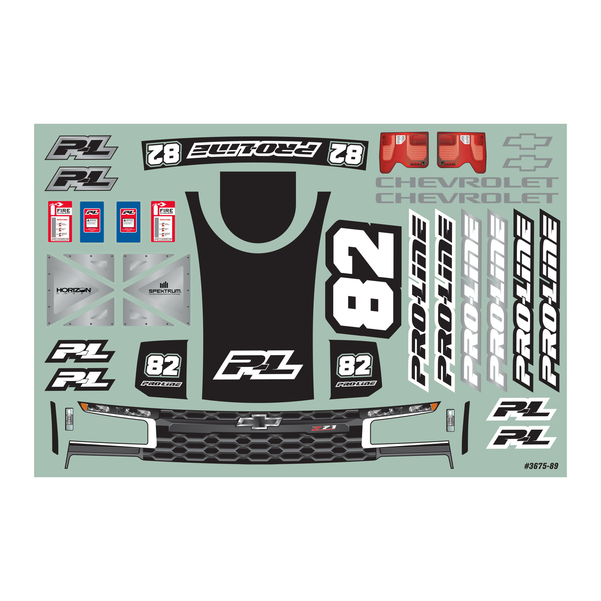 Pro-Line Racing 1/16 Pre-Cut 2019 Chevy Silverado Trophy Truck Clear Body: GROM