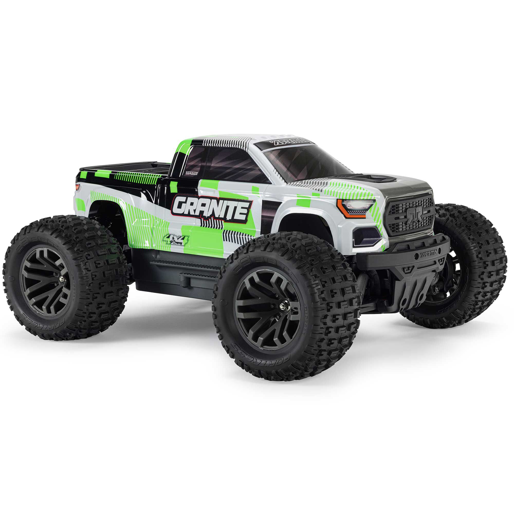 ARRMA 1/10 GRANITE MEGA 665 4X4 RTR Brushed Monster Truck, Green