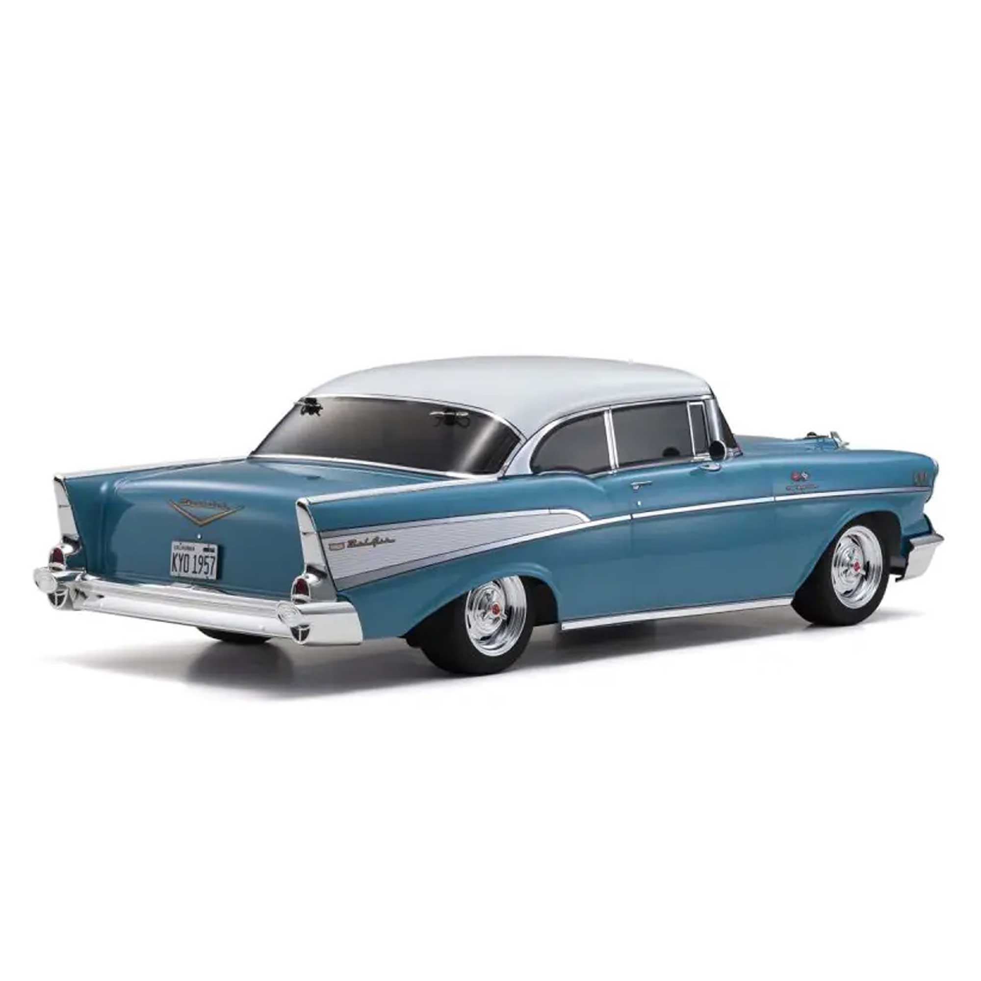 Kyosho 1/10 Chevy Bel Air Coupe Fazer Mk2 4x4 On-Road Touring Car RTR, Turquoise