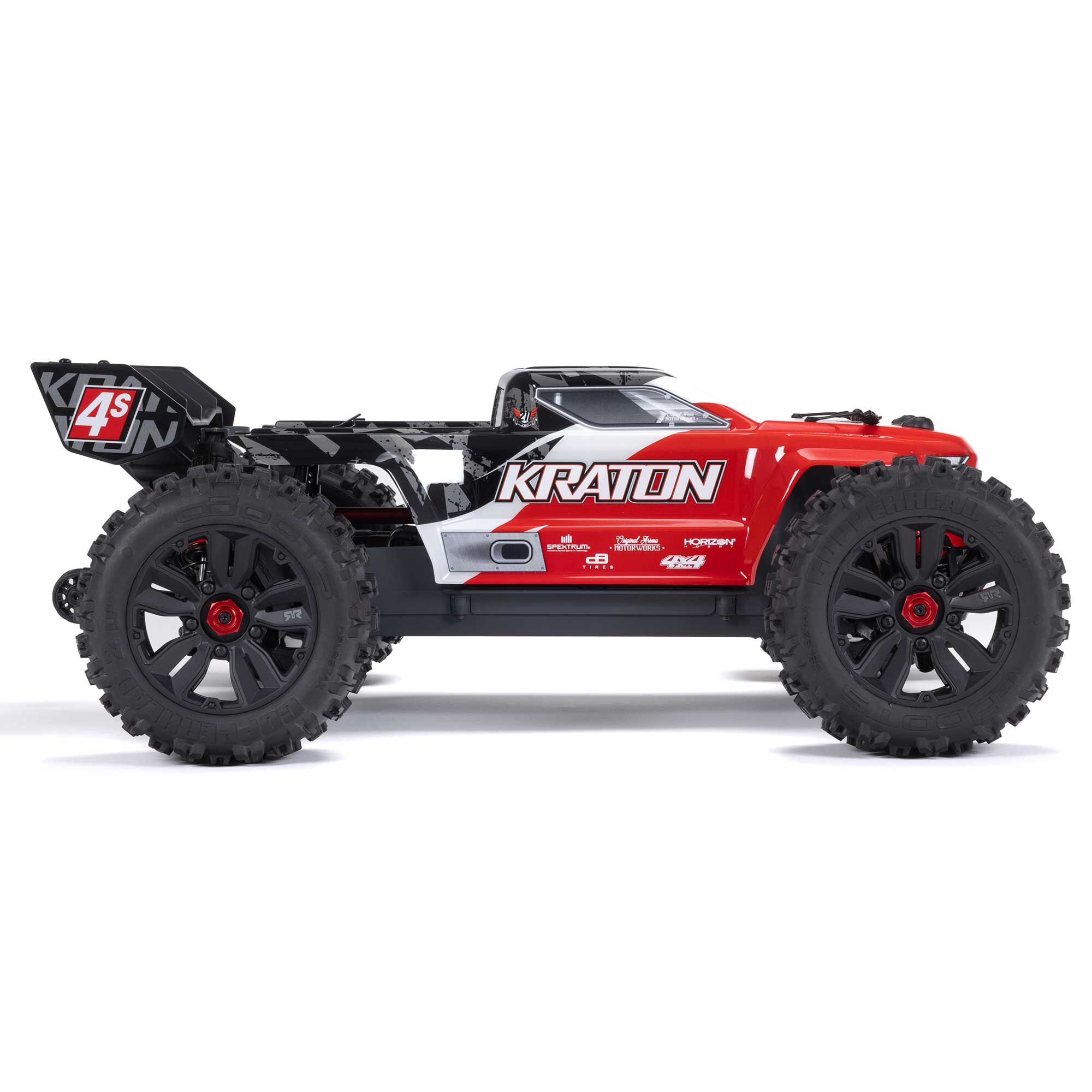 ARRMA 1/10 KRATON 4S 4X4 RTR Brushless Speed Truck, Red