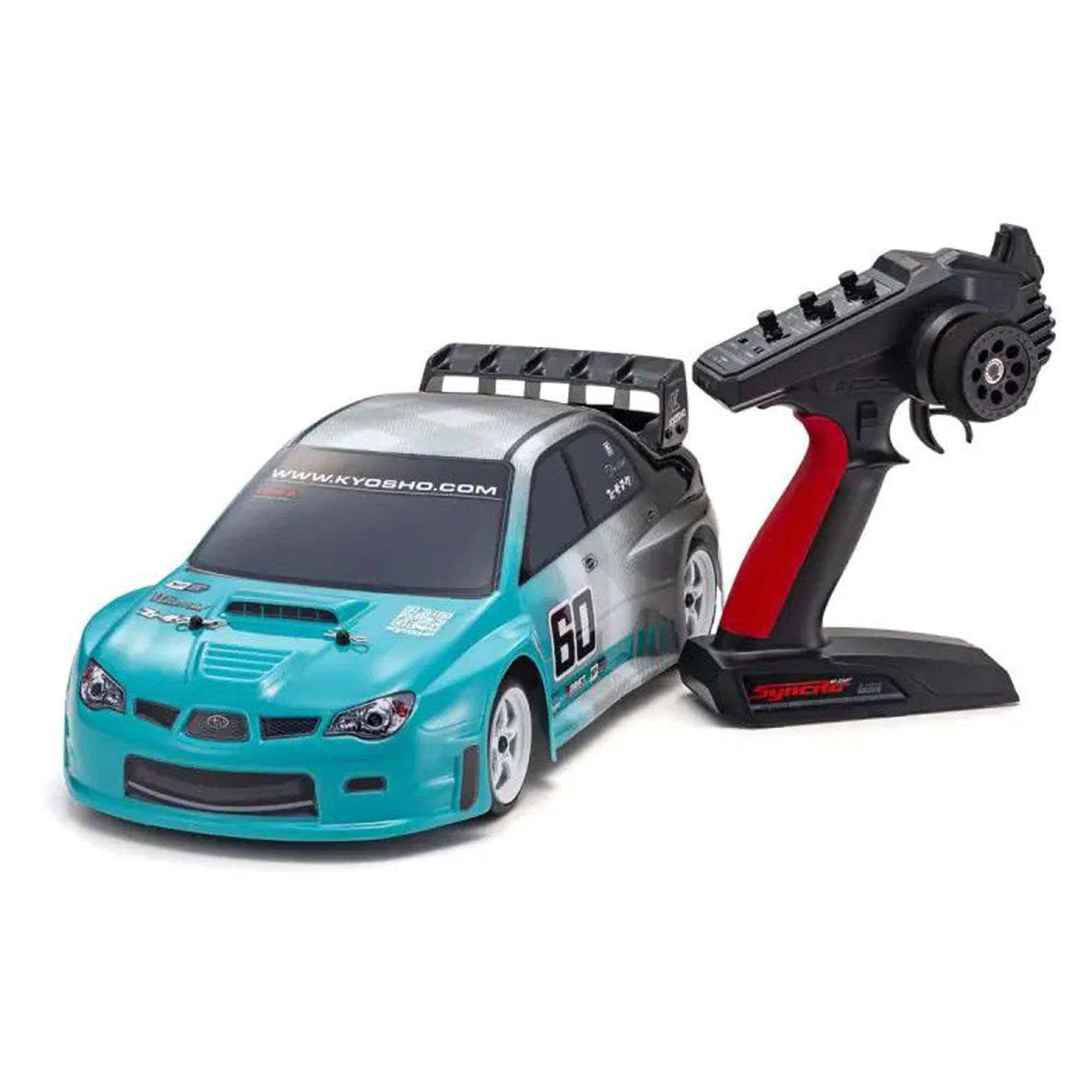 Kyosho 1/10 2006 Subaru Impreza Fazer Mk2 4x4 On-Road Touring RTR, Turquoise