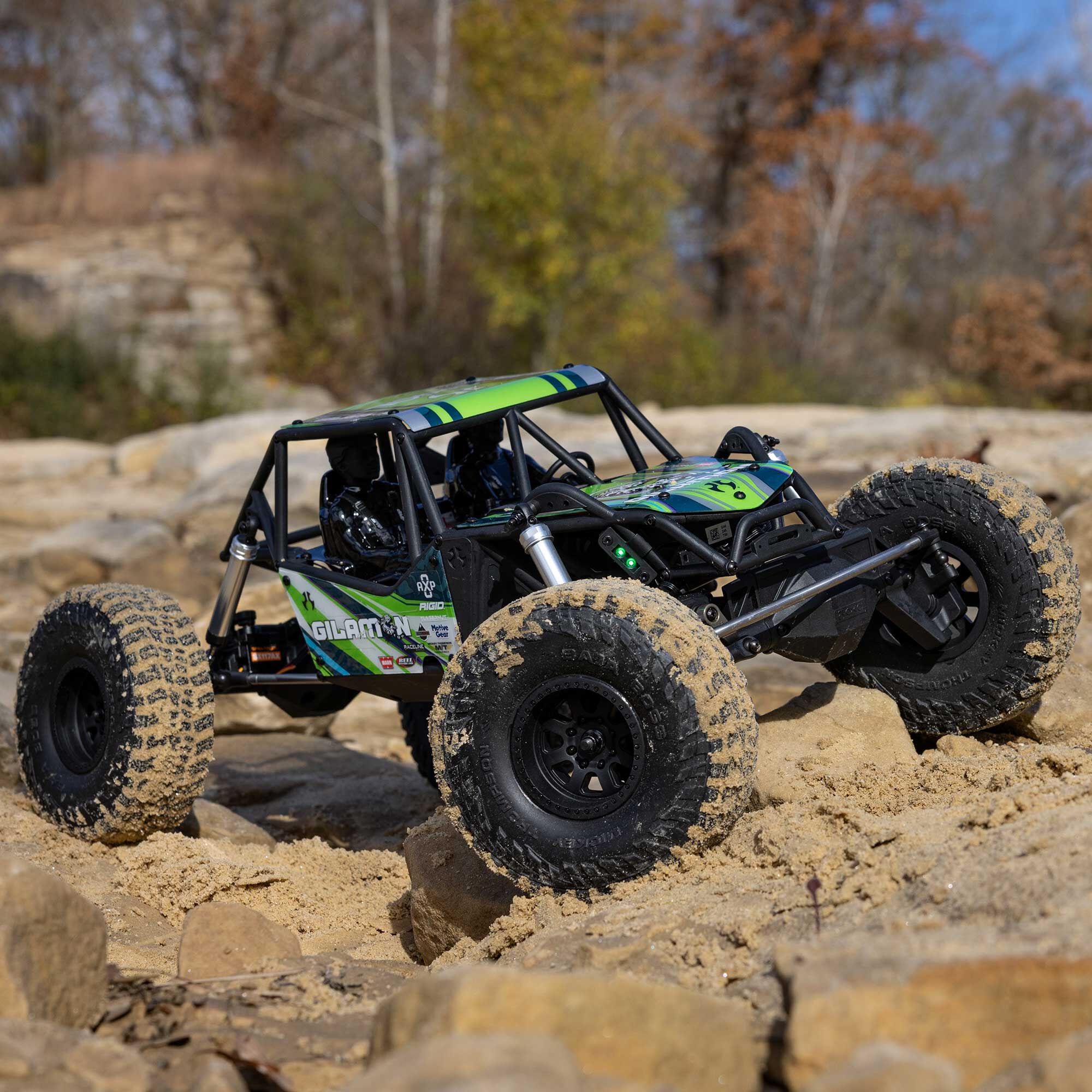 Axial 1/8 AXP8 Gilamon 2.2 4X4 RTR Brushed Trail Buggy, Green