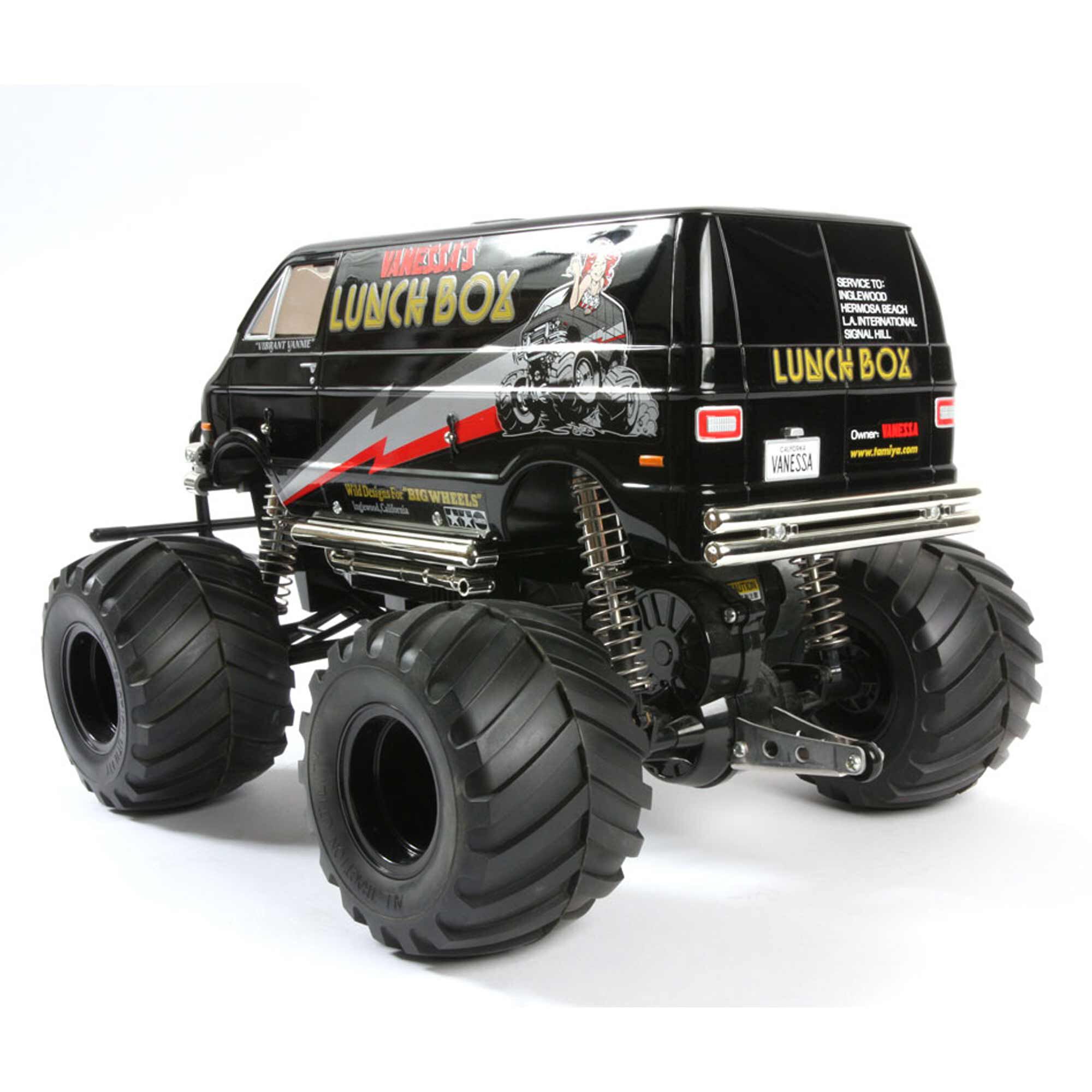 Tamiya 1/12 Lunch Box 2WD Monster Truck Kit, Black