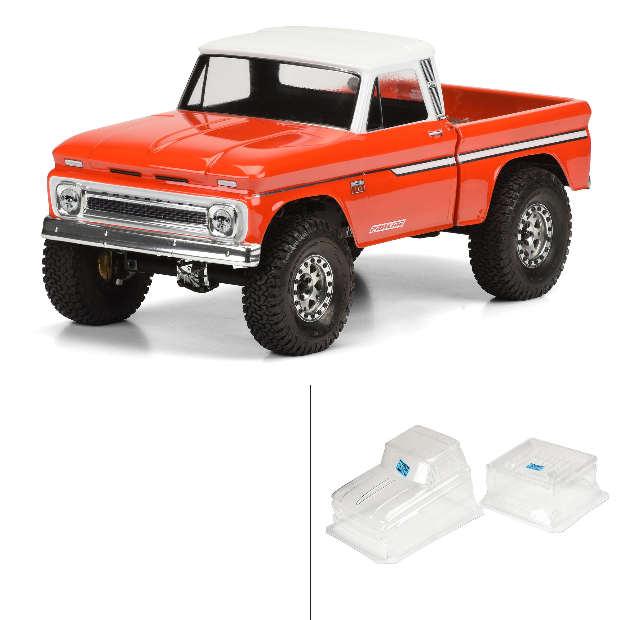 Pro-Line Racing 1/10 1966 Chevrolet C-10 Clear Body 12.3" (313mm) Wheelbase