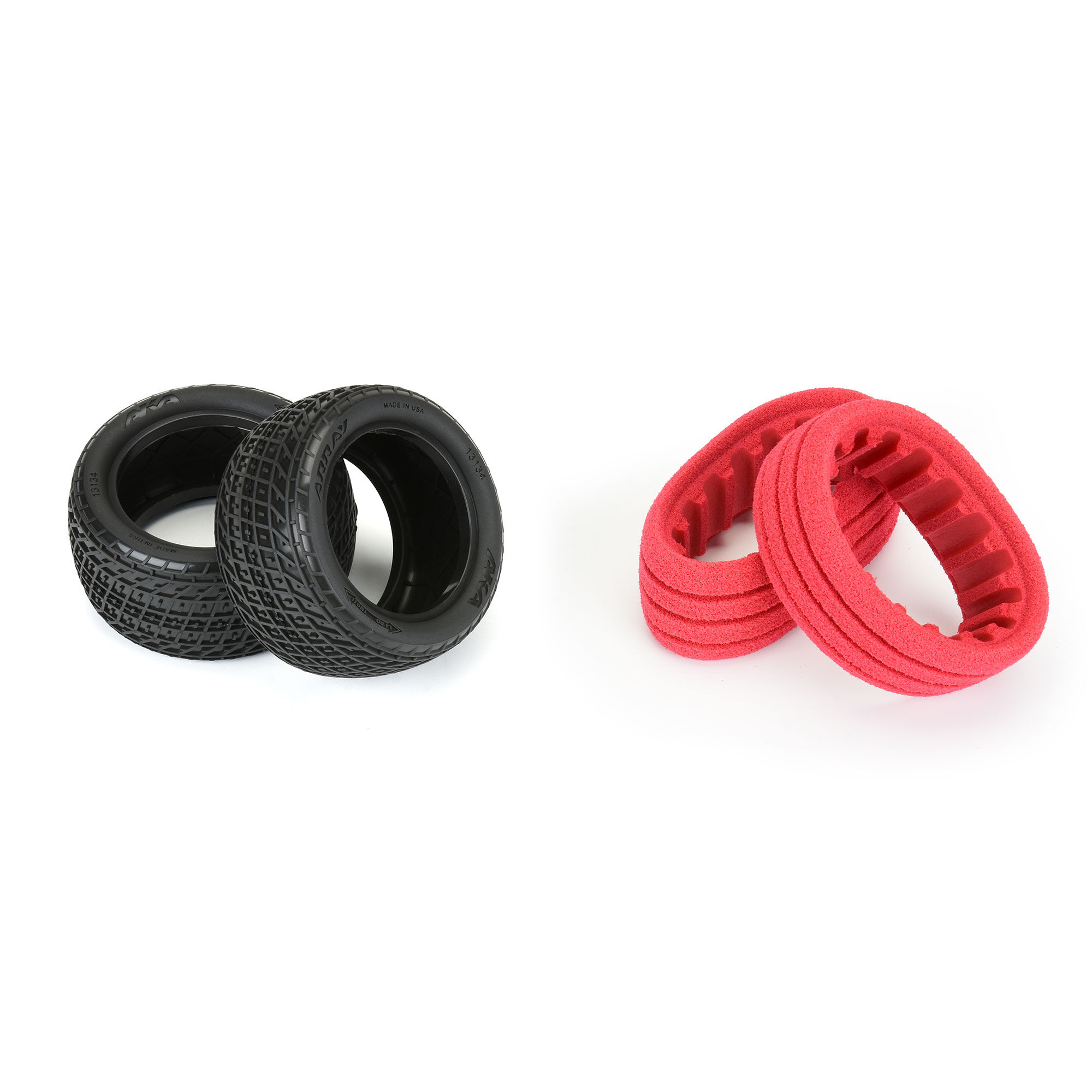 AKA PRODUCTS, INC. 1/10 Array Super Soft Long Wear Rear 2.2" Dirt Oval Tires (2)